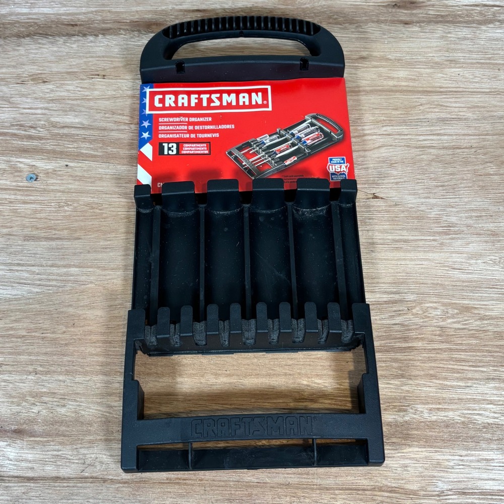 Craftsman 13 Compartment Screwdriver Organizer Tray Black CMST82967 Made in USA
